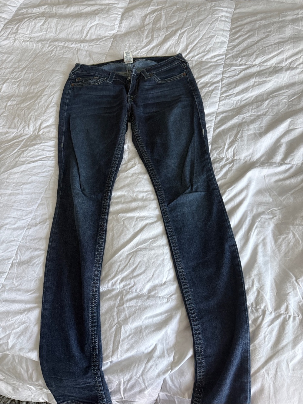 True Religion Women's Dark Indigo Skinny Jeans